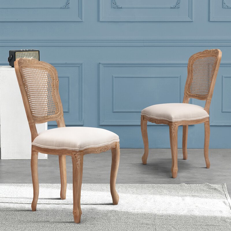 Crestlive Products French Dining Chairs, Upholstered Accent Chair